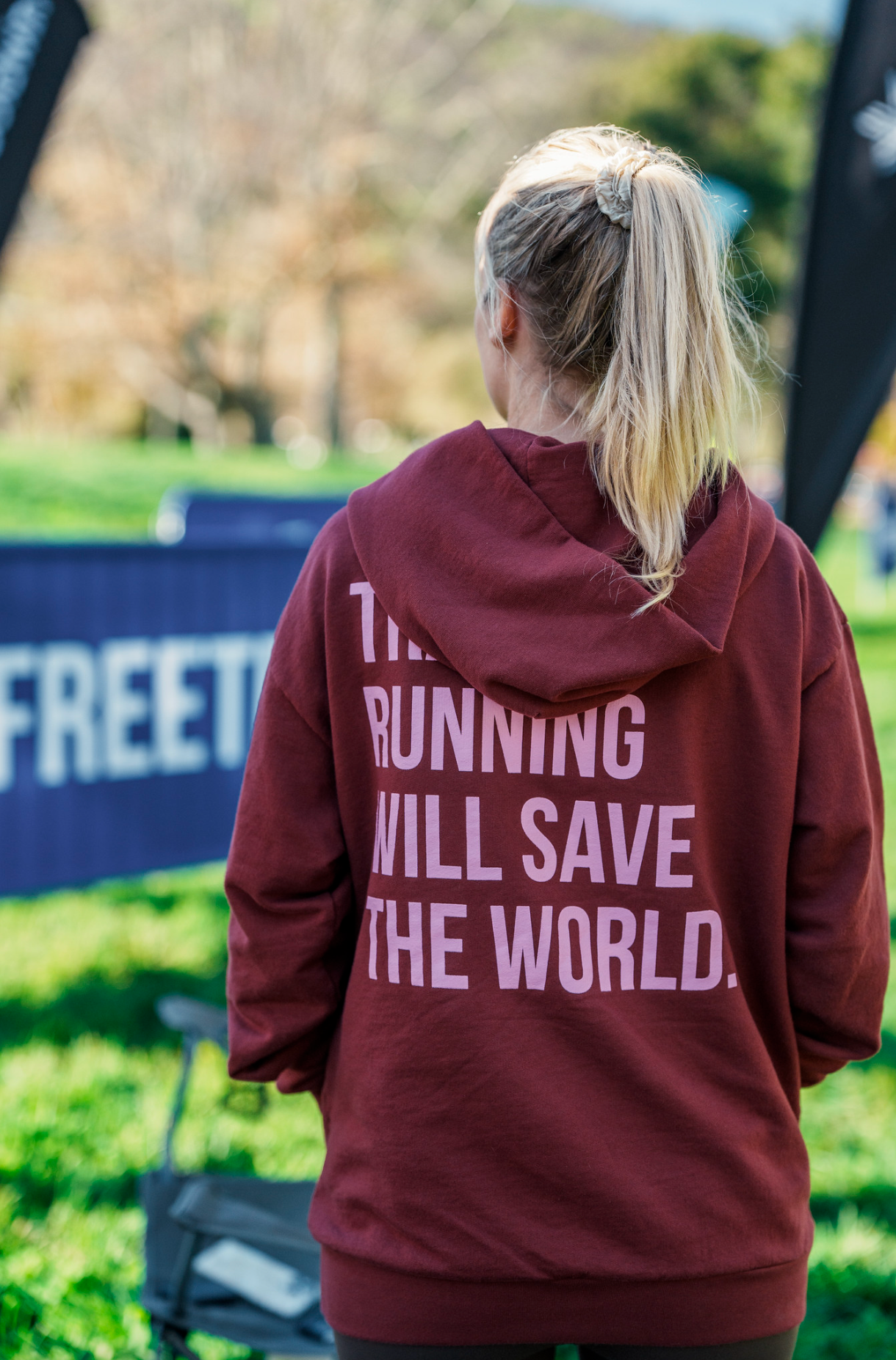 Trail Running Will Save The World Hoodie