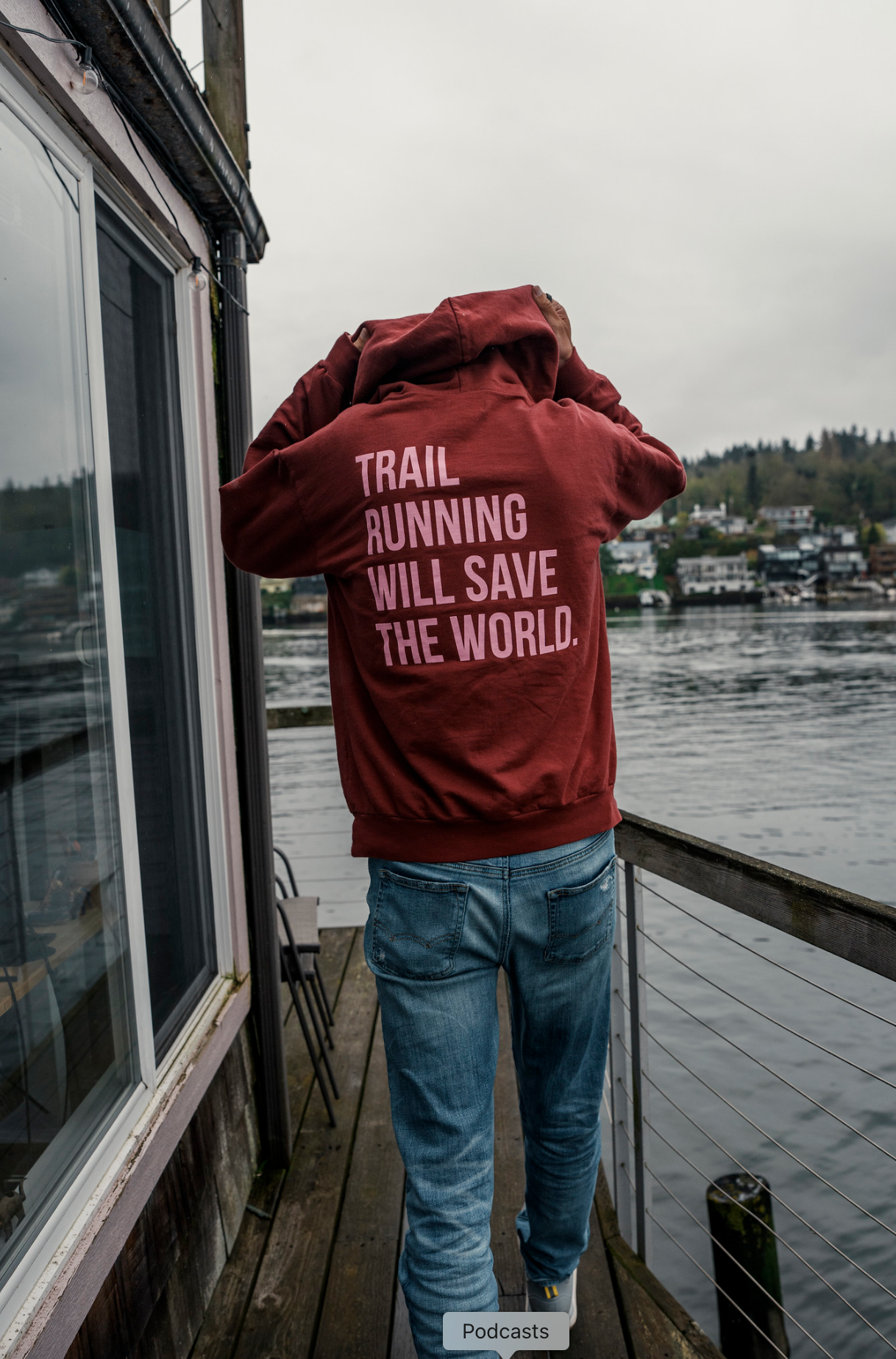 Trail Running Will Save The World Hoodie