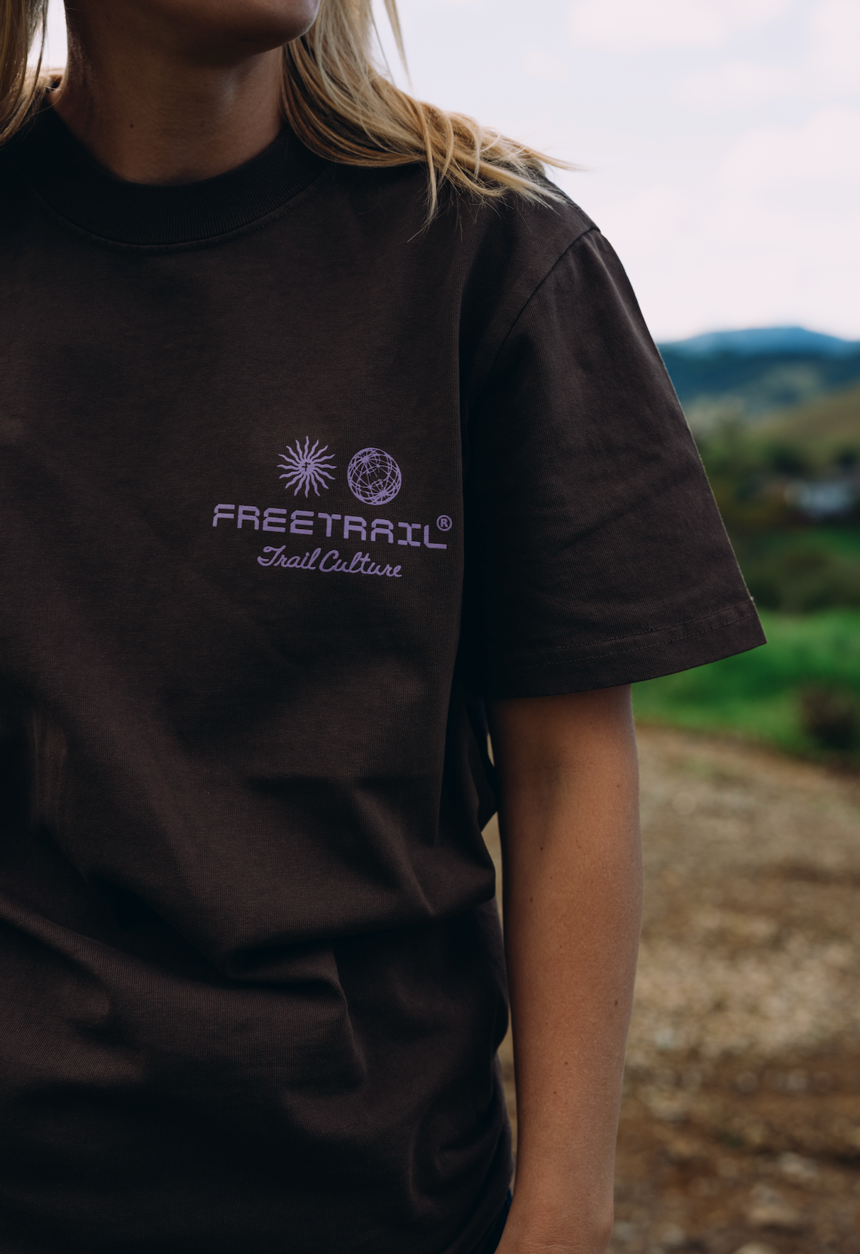 Trail Running Will Save The World Tee - Faded Brown
