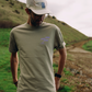 Trail Running Will Save The World Tee - Faded Eucalyptus