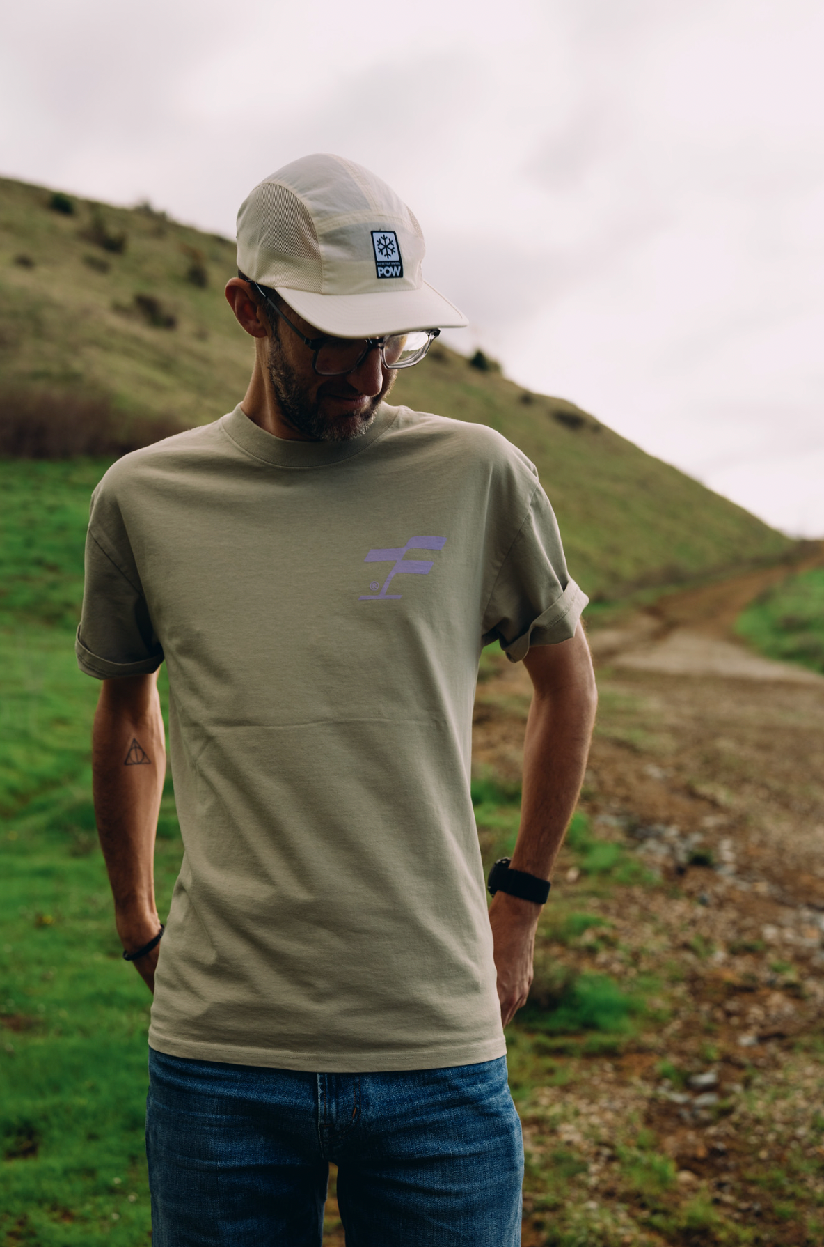 Trail Running Will Save The World Tee - Faded Eucalyptus