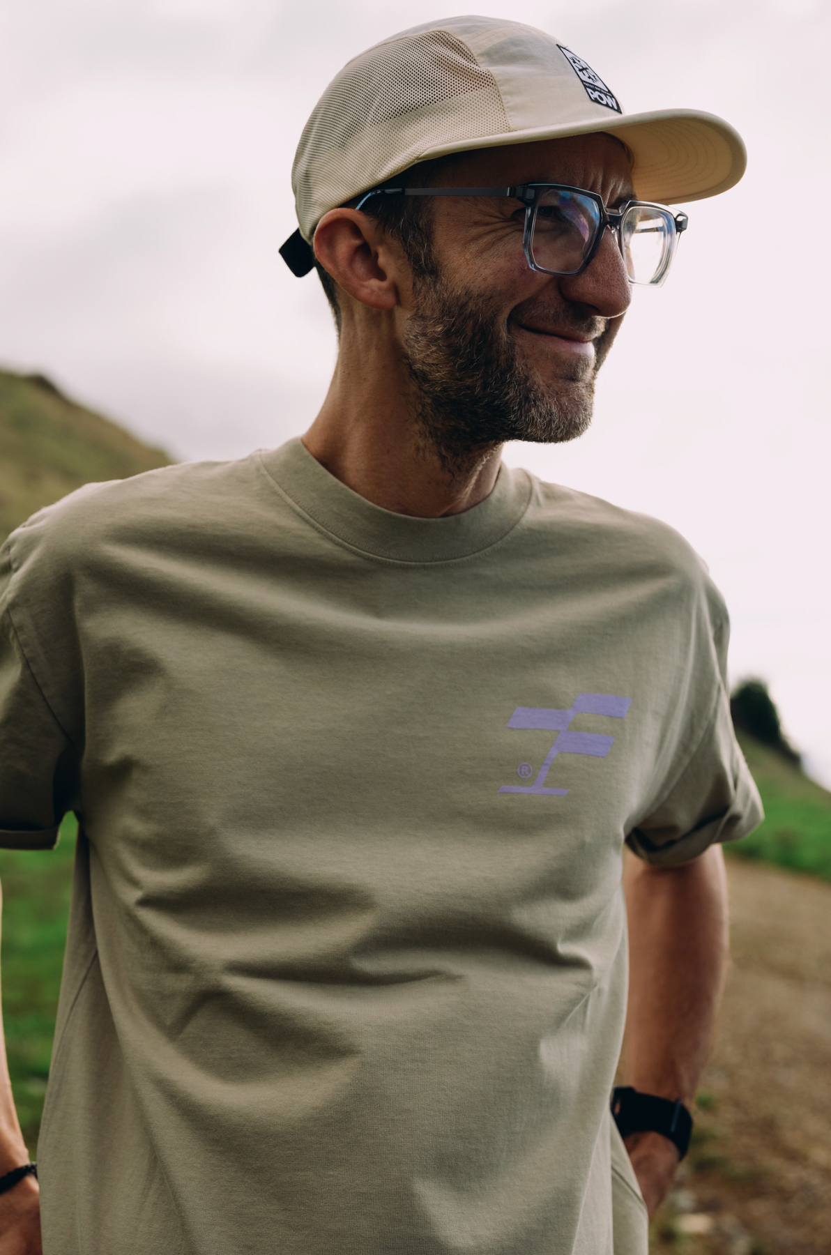 Trail Running Will Save The World Tee - Faded Eucalyptus